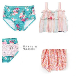 Baby Girl Summer Bundle Ruffle Butts and Jessica Simpson Size 3-6 Months
